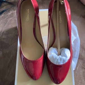 Red Michael Kors heels